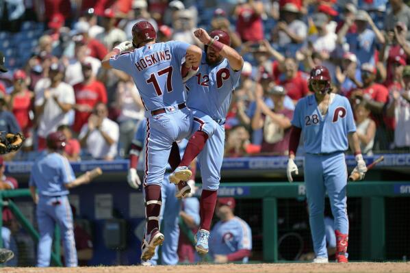 Phillies hit 4 homers in 13 1 win finish sweep of Nationals AP News